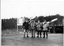 James (Jim) Plowden, Robert (Bob) Simms, Sgt. Raymond (Ray) Lischka & Capt. William (Bill) Hughes (photo courtesy of Jim Plowden)