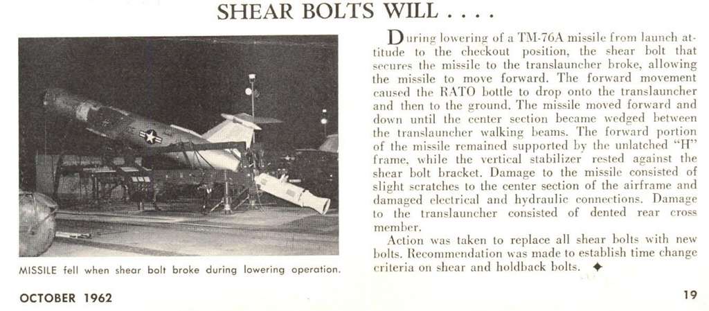 Shear Bolts Will.... (Courtesy of Bud Fellers) Shear Bolts Will....