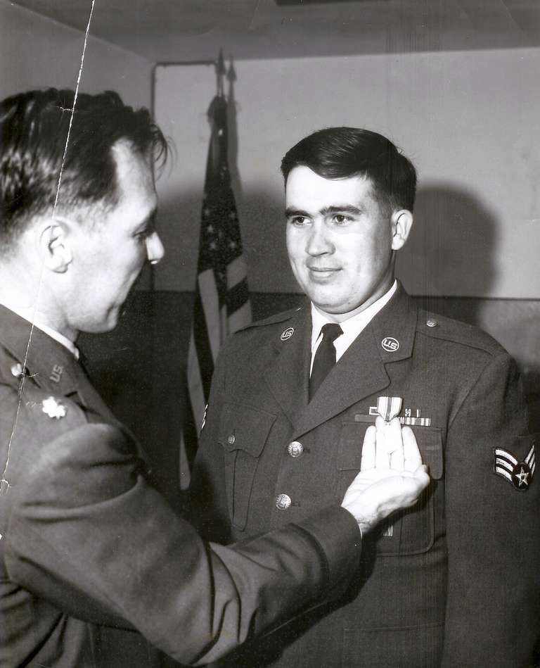Edward "Beetle" Bailey receives medal and promotion to SSgt. (photo courtesy of Beetle Bailey) Edward "Beetle" Bailey receives medal and promotion to SSgt. (photo courtesy of Beetle Bailey)
