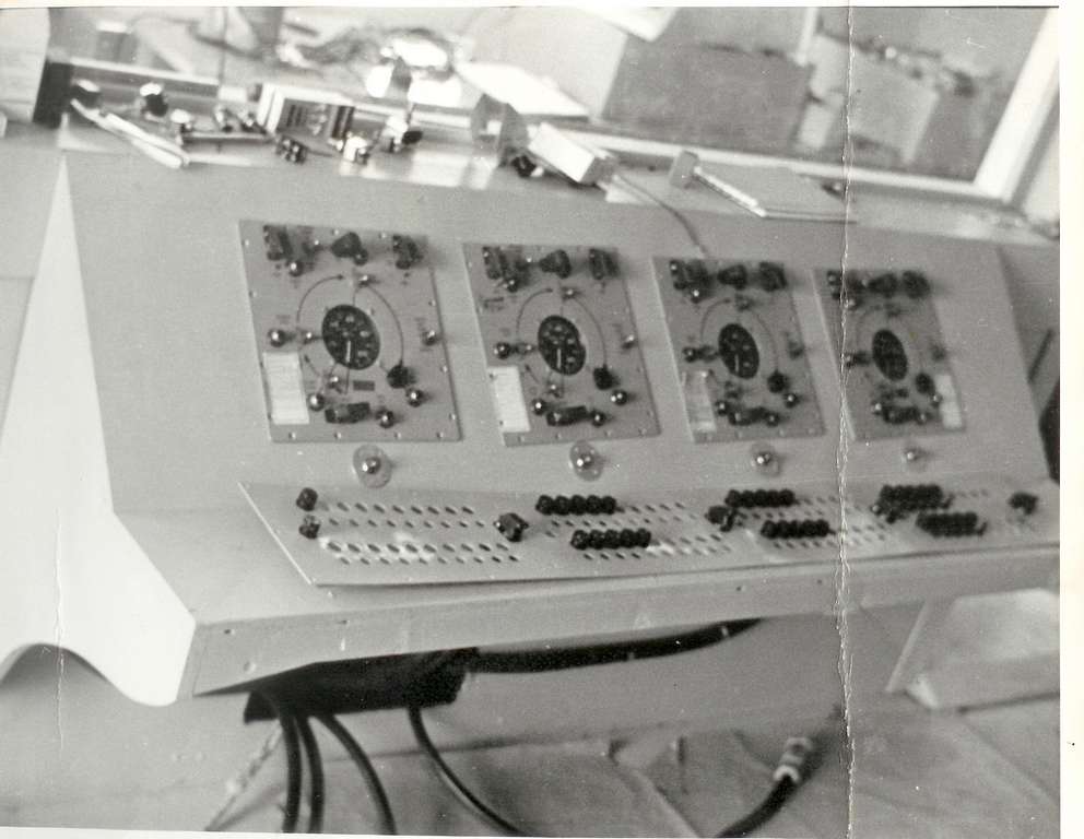 Instructor panel. (photo courtesy of Edward "Beetle" Bailey) Instructor panel. Used launch control boxes from the Matador. Instructors could inject errors during the training.
