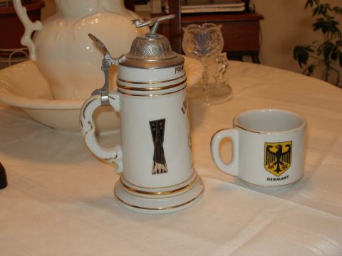 Crew stein and coffee cup (Courtesy of Jim Mulligan)